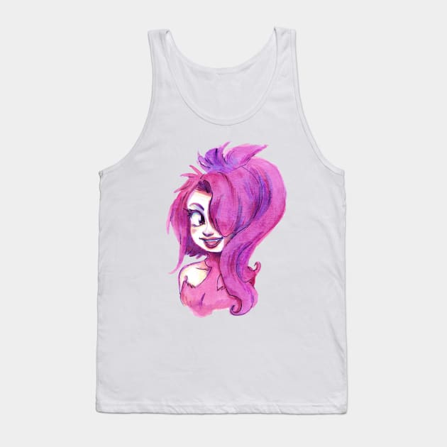 Purple Girl Tank Top by saradaboru